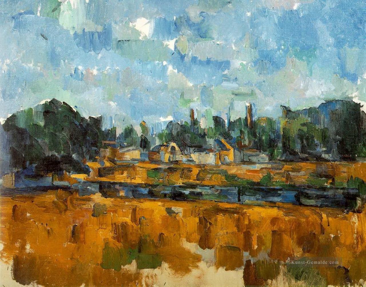 Flussufer Paul Cezanne Ölgemälde